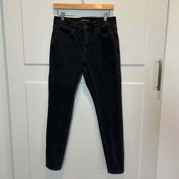 Calvin Klein Jeans Denim - Calvin Klein Jeans High Rise Skinny Black Denim Women's Jeans Size 29